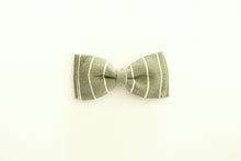 Green Stripe Bow Tie
