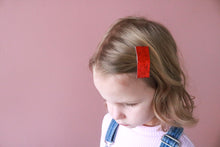 Red Glitter Snap Clip