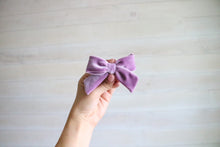Lilac Velvet Bow
