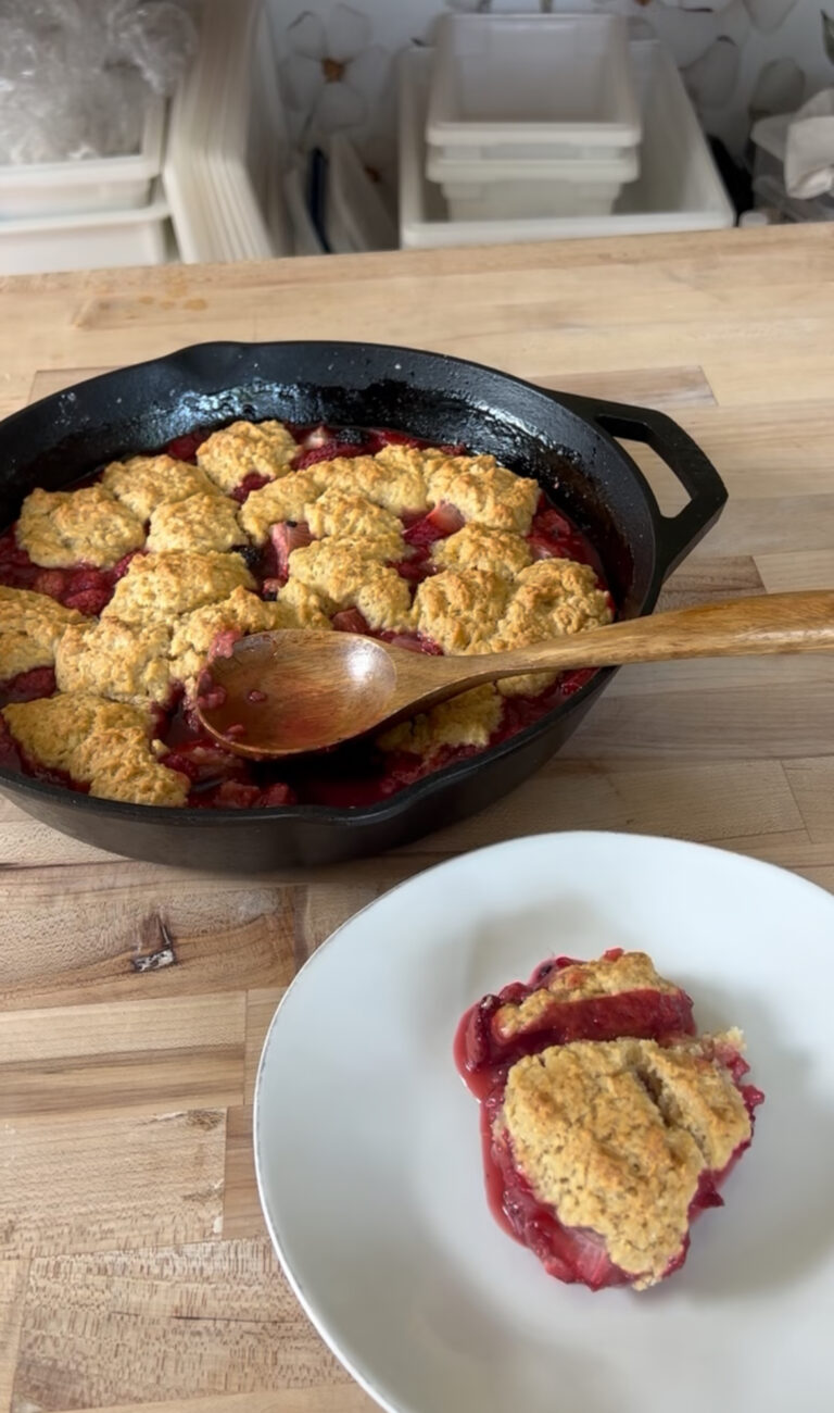 Sourdough Berry Cobbler