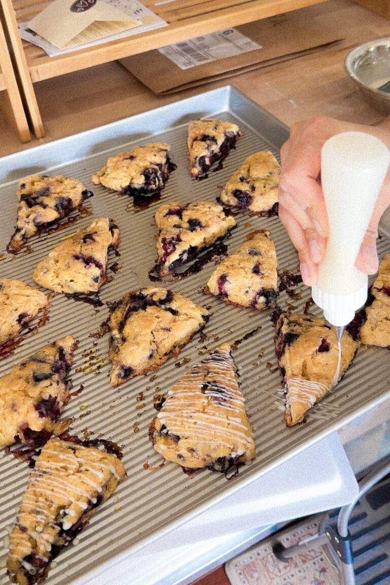 Lemon Blueberry Sourdough Scones